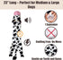 SPOT 23-Inch Skinneeez Crinklers Cow Stuffing-Free Squeaky Dog Toy Interactive Plush Toy for Medium & Large Dogs Mess