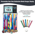 BYondPulse 40 80 Medal Hanger Display, Race Medal Holder Wall Hanger, Race Medal Display, Medal Holder | Holds Medals