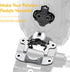 Venzo Bicycle Toe Clips Pedal Adapters for Indoor Exercise Bike - Compatible with Peloton, Convert Look Delta to Toe