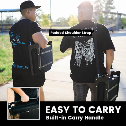 Jauntis Stadium Seats for Bleachers, Bleacher Seats with Ultra Padded Comfy Foam Backs and Cushion, Wide Portable