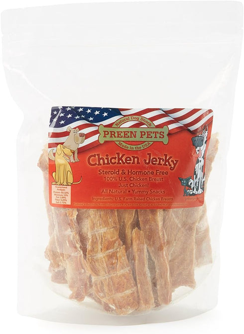 Preen Pets Chicken Jerky Dog Treats (1LB)