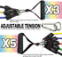 TheFitLife Exercise Resistance Bands with Handles - 5 Fitness Workout Bands, Stackable up to 110/150/200/250/300 lbs,
