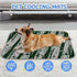 Generic 28" X22" Dog Cooling Blanket Ice Silk Cooling Mat for Bed Minimalist Striped Print Car Dog Beds for Small Dogs