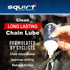 Squirt Chain Lube for Bikes, 0.5 Oz, Long-Lasting All-Weather Dry Chain Lube, Bike Maintenance Aid, 6 Pack
