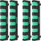 Fishing Rod Rack Holders, Wall-Mounted Fishing Pole Holder & Rack for Garage & Boat 6-Rod Storage (Horizontal Green, 2