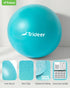 Trideer Pilates Ball, 9 Inch with Pump, Core Ball for Physical Therapy, Small Workout Ball for Yoga and Gym