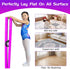 8FT FC FUNCHEER Folding Balance Beam -Gymnastics Floor Beam -Gymnastics Equipment for Kids,Wood core- Anti-Slip Bottom