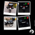 VFLUO Reflective Sticker Sheet for Bike, Motorcycle, Scooter, Helmets, Stroller - Multi-use DIY Adhesive Board