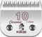 Detachable Ceramic Pet Clipper Blades - Size-10 Blade Compatible with Most Andis, Oster, Wahl A5 Clippers