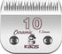Detachable Ceramic Pet Clipper Blades - Size-10 Blade Compatible with Most Andis, Oster, Wahl A5 Clippers