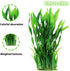 Aquarium Plants 20pcs, Fish Tank Decor Green Artificial Decorations for Household and Office Aquarium Simulation