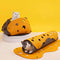 ZEZE Cheese Cat Tunnel for Indoor Cats, Felt Peek Hole Hide Tunnel