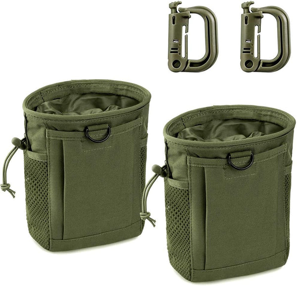 LIVANS Tactical Molle Dump Pouch, Adjustable Magazine Recovery Pouch for Outdoor Hunting Gear
