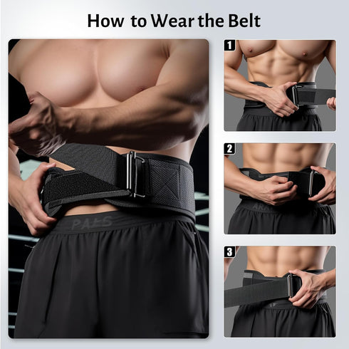 7.5inch MANUEKLEAR Gym Weight Lifting Belt Weight Lifting Workout Weightlifting Powerlifting Belt for Men Women