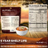 ALPINEAIRE 5.53 Oz 2 630 28g Backpacking 5 Pack 1 Foods Spicy Sausage Bolognese Premium Ready-to-Eat Freeze-Dried Meal