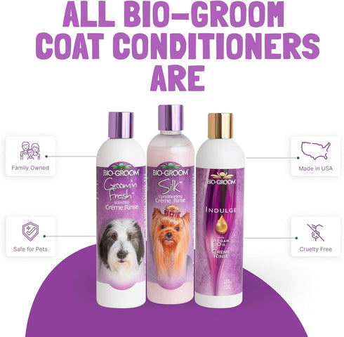 32 Oz 1-Pack Bio-Groom Silk Creme Rinse Dog Conditioner - Conditioner for Dogs, Puppy Conditioner, Dog Conditioner
