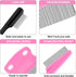 5 Pieces Dog Eye Combs, Tear Stain Remover Combs for Small Dogs, Gently Removing Eye Mucus (Pink, Black)