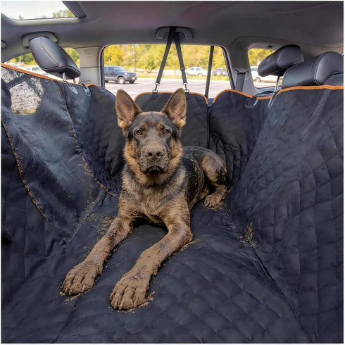 900D F150 F250 1500 iBuddy Dog Seat Cover for Pickup Trucks, Heavy Duty Truck Back Seat Cover for Dogs, Waterproof