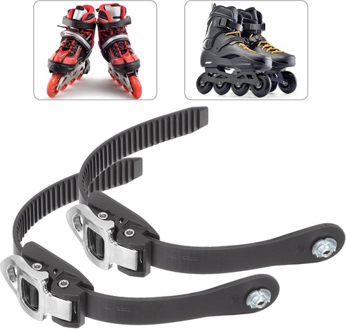 Homoyoyo 2pcs Roller Skate Energy Belt - Ski Accessories, Snowboard Buckles, Strap Buckle, and Screw for Skating