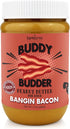 BUDDY BUDDER Bangin Bacon Peanut Butter, 100% Natural, 17oz - Dog Treat, Pill Pocket Made in USA