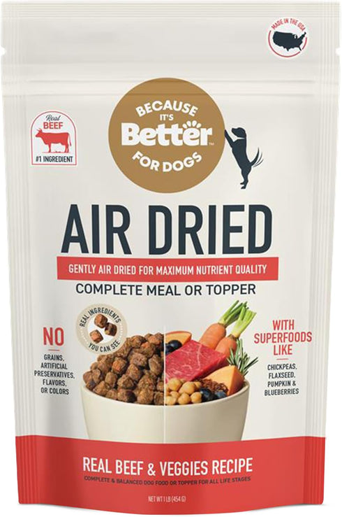 Because Its Better Slow Baked & Air Dried Dog Food - Real