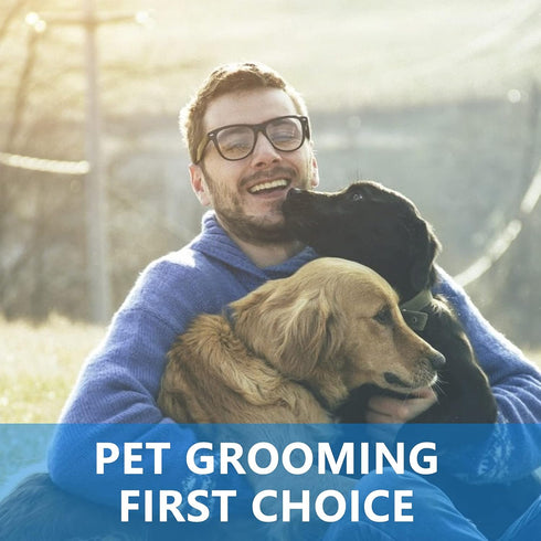 Stainless Steel Pet Shedding Comb - Grooming Comb with Different Spaced Rounded Teeth, Wide Trimmer Comb (Silver)
