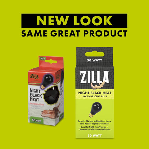 Zilla Incandescent Bulb, Night Black, Ideal for Reptile Species Nocturnal