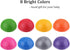 VGEBY Inflatable Foot Massage Ball - Half Yoga Balls for Massage Point Fitball Exercises Trainer Fitness (Orange)