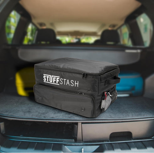 STUFFSTASH Golf Trunk Organizer; Strong, Won't Collapse; Storage for Tees, Gloves, Balls; Essential Golfer Gift for Men
