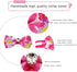 12pcs Pet Bowties Dog Bow Ties with Adjustable Neckties, Glittery Rhinestone Collar for Small Medium Pets