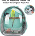 Bird Carrier Backpack Travel Cage with Perch, Clear Parrot Cockatiel Cage with Toy & Food Bowl for Small Pets