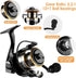 mouhike Telescopic Fishing Rod Reel Combo, Collapsible Fishing Pole Kit with Tackle Bag