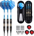 Soft Tip Darts Set - 18/20 Grams Professional Darts with Brass Barrel, Aluminum Shafts, 50 Rubber O-Rings
