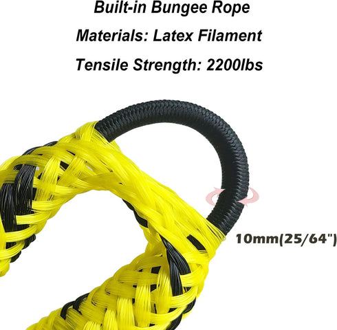 316 (1, 7 Single Hook Bungee Dock Lines Heavy-Duty Elastic Mooring Ropes for Boats, PWCs & Kayaks | Adjustable PVC