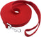 Long Dog/Puppy Lead 15ft 20ft 30ft 40ft 50ft, Obedience Recall Training Leashes for Small Medium Dogs, Red, 1" x 40FT