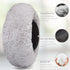 Extra Small Cute Grey Dog Bed, Washable 19 Inches Donut Fluffy Small Pet Beds for Puppy Dogs Indoor