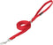 Nylon Single-Ply Dog Leash, 3/4" x 6', Red