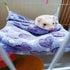 Small Animal Hanging Hammock, Pet Nap Sack Sleep Bag Bed for Ferret, Guinea-Pig, Sugar Glider, Hamster, Rat,