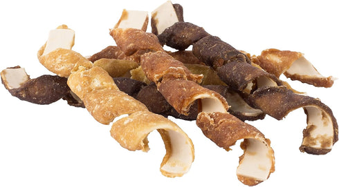 Spirals Variety Pack, No-Rawhide Chews for Dogs, 18 Spiral Chews by Dreambone