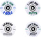 Izzo Golf in Your Face Oversized Ball Markers, Funny Dual Golf Accessory, White