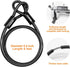 NDakter Heavy Duty Bike Locks - Anti Theft U Lock for Ebike, 18mm Shackle, 6FT Steel Security Cable