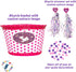 Little Jupiter Unicorn Bike Basket with Streamers & 36pc Star Spoke Decoration Set for Girls