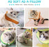 Frienda 2 Pieces Adjustable Cat Cone, Recovery Collar for Kittens After Surgery, Elizabethan Donut Neck Cone with Edge