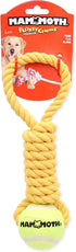 Mammoth Pet Products Flossy Chews Twister Toy with Tennis Ball, Medium 15''