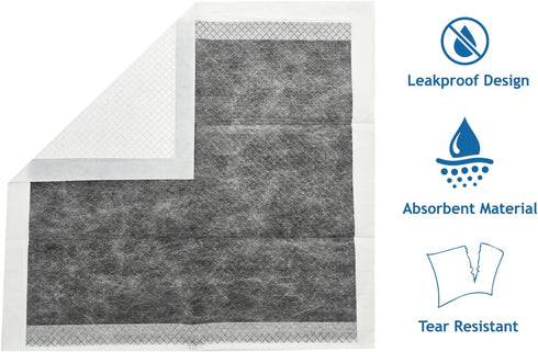 22 22 Inch 100 Count, 6-Layer Puppy Pee Pads, x Charcoal Dog Wee Wee Training Pads, Leak-Proof Quick Absorb Design