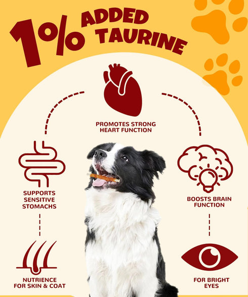 10.6oz Chicken Wrapped Rawhide Sticks Dog Treats w/Taurine Rawhide Sticks Puppy Training Snacks Long Lasting Dog Chews