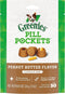 Pill Pocket Dog Treats, Peanut Butter, 7.9-oz, Pack of 4