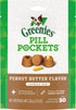 Pill Pocket Dog Treats, Peanut Butter, 7.9-oz, Pack of 4