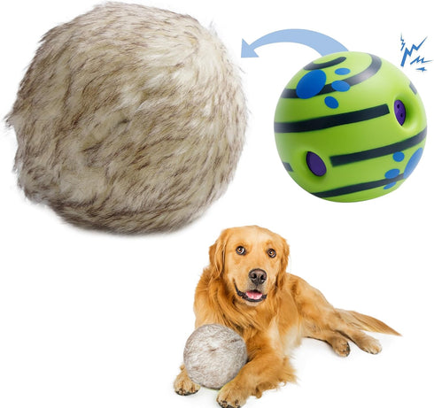 Nocciola Wobble Giggle Ball for Dogs - Interactive Toys for Boredom, Squeaky Ball to Keep Them Busy, Fun Giggle Sounds