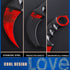 TOPOINT Karambit Knife, Stainless Steel Fixed Blade Knife for Hunting, Camping, Field Survival, Red
